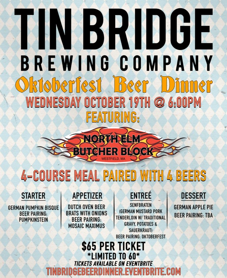OKTOBERFEST BEER DINNER (@ Tin Bridge)