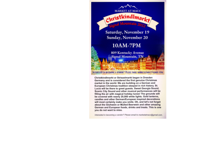 Christkindlmarkt at MACC