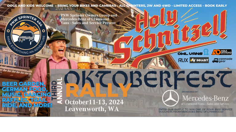 3rd Annual PNW Sprinter Owners Group Oktoberfest Rally – October 11-13