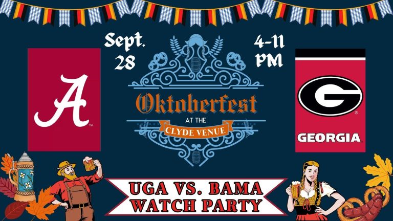 Oktoberfest + UGA vs. BAMA Watch Party Oktoberfest + UGA vs. BAMA Watch Party