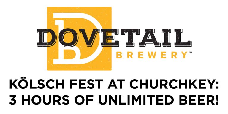 DOVETAIL KÖLSCH FEST AT CHURCHKEY: 3 HOURS OF UNLIMITED BEER!