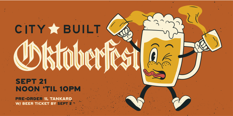 City Built Brewing Oktoberfest Pre-Order Mug & Beer Ticket