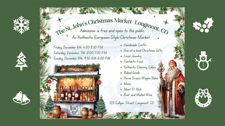 The St. John’s Christmas Market – Longmont, CO