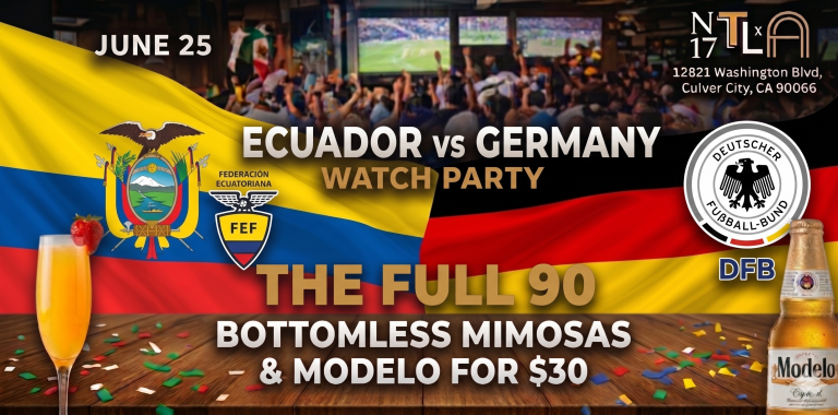 ⚽️ Ecuador vs Germany Watch Party — World Cup 2026 |N17 The Lane