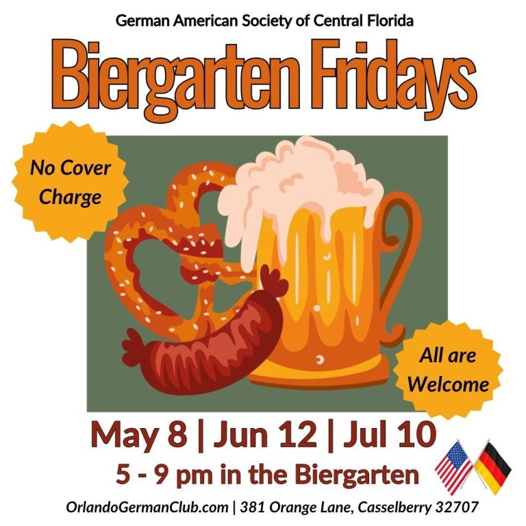 Biergarten Friday – 10 July Biergarten Friday – 10 July